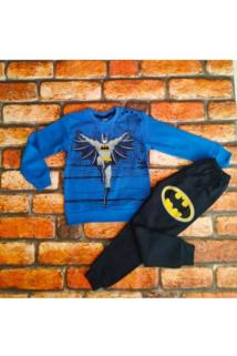 Batman Betmen Desenli %pamuk Mavi Pijama Takımı